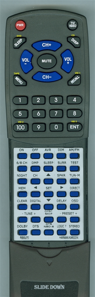 HARMAN KARDON RB30J00 AVR140 replacement Redi Remote