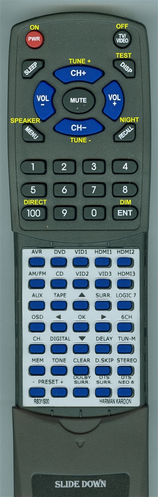 HARMAN KARDON RB31S00 AVR 154 replacement Redi Remote