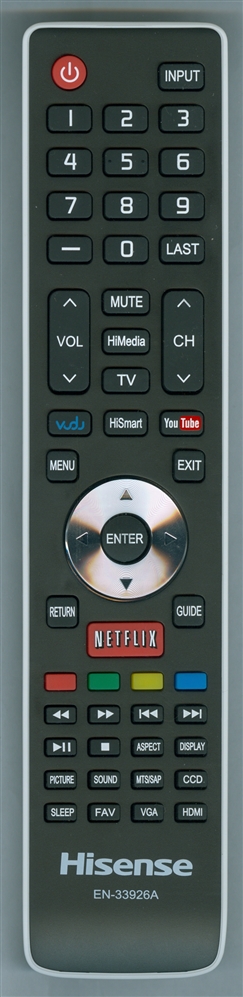 HISENSE 166485 EN-33926A Refurbished Genuine OEM Original Remote