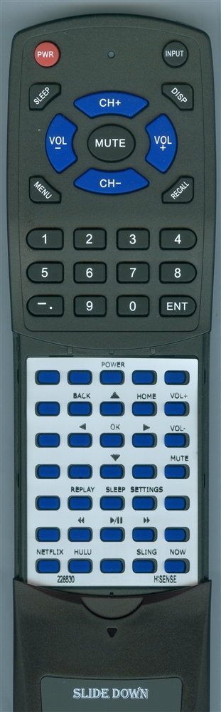 HISENSE 228530 replacement Redi Remote