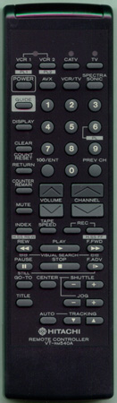 HITACHI 5614882 VTRM540A Genuine  OEM original Remote