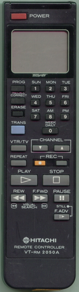 HITACHI 5618221 VTRM2050A Refurbished Genuine OEM Original Remote