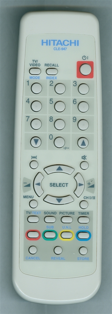 HITACHI CLE-947 CLE947 Refurbished Genuine OEM Original Remote