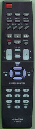 HITACHI HL00721 CLU431UI Genuine  OEM original Remote