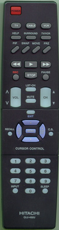 HITACHI HL00722 CLU432U Genuine  OEM original Remote