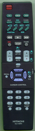 HITACHI HL00724 CLU433FC Genuine OEM original Remote