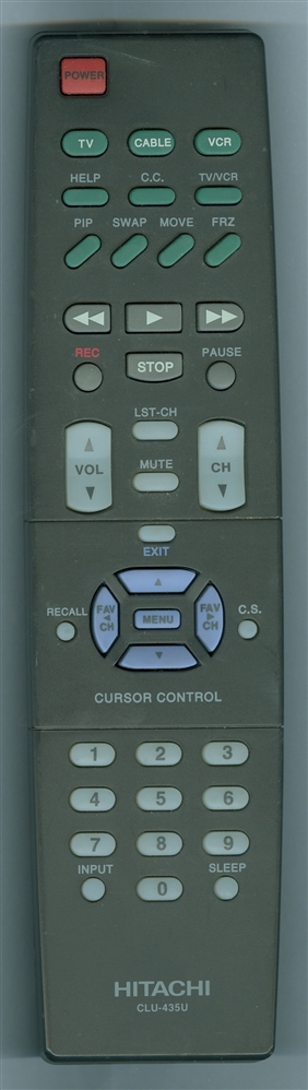 HITACHI HL00727 CLU435U Refurbished Genuine OEM Original Remote