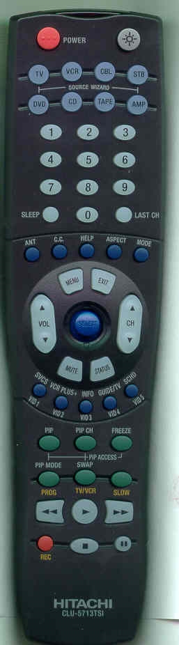 HITACHI HL00726 CLU435UI Refurbished Genuine OEM Original Remote