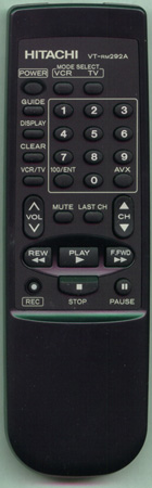 HITACHI HL10322 VTRM292A Genuine  OEM original Remote