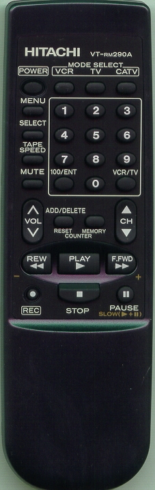 HITACHI HL10472 VTRM290A Refurbished Genuine OEM Original Remote