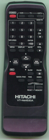 HITACHI N9354UD VTRM4530A Genuine OEM original Remote