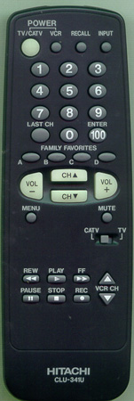 HITACHI RRMCG1582CESA CLU341U Genuine  OEM original Remote