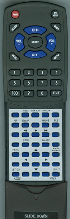 HITACHI HL00227 CLU417UI replacement Redi Remote