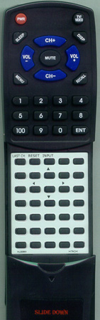 HITACHI HL00551 CLU361U replacement Redi Remote