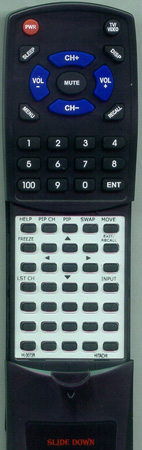 HITACHI HL00728 CLU436UI replacement Redi Remote