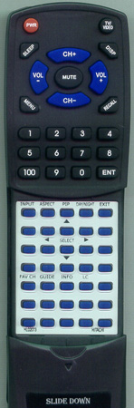 HITACHI HL02073 CLU4352UG2 replacement Redi Remote