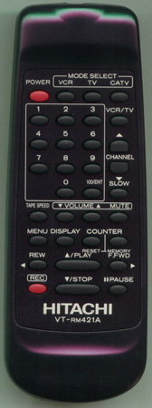 HITACHI TE12483 VTRM421A Genuine OEM original Remote