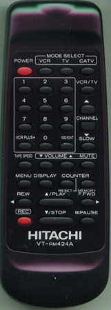 HITACHI TE12606 VTRM424A Genuine OEM original Remote