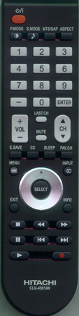 HITACHI 098GRABD1NEHTM CLU-4591AV Genuine  OEM original Remote