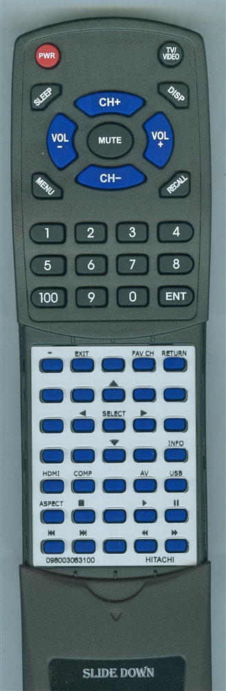 HITACHI 098003063100 replacement Redi Remote