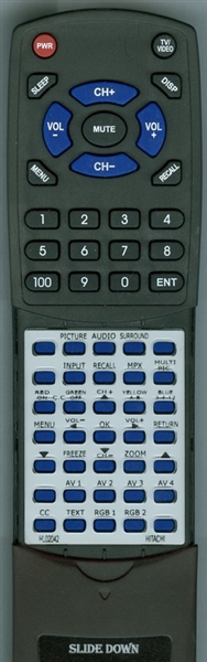 HITACHI HL02042 CLU-W900 replacement Redi Remote