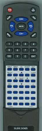 HITACHI HL02075 CLU4371UG2 replacement Redi Remote