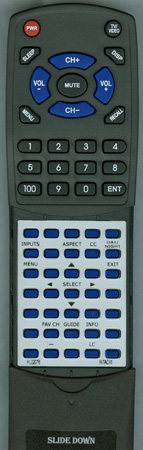 HITACHI HL02076 CLU4372UG2 replacement Redi Remote