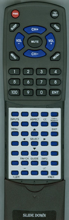 HITACHI HL02076 CLU4372UG2 replacement Redi Remote