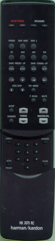 HARMAN KARDON HG5E04 HK 3375 RC Genuine  OEM original Remote