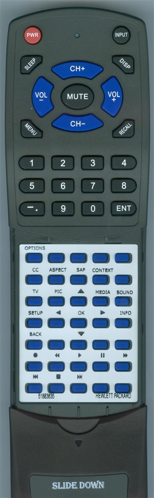 HEWLETT PACKARD 5188-3635 replacement Redi Remote