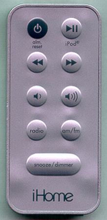 IHOME IR5S Genuine OEM original Remote
