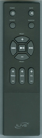 ILIVE REM-IS819B Genuine OEM original Remote