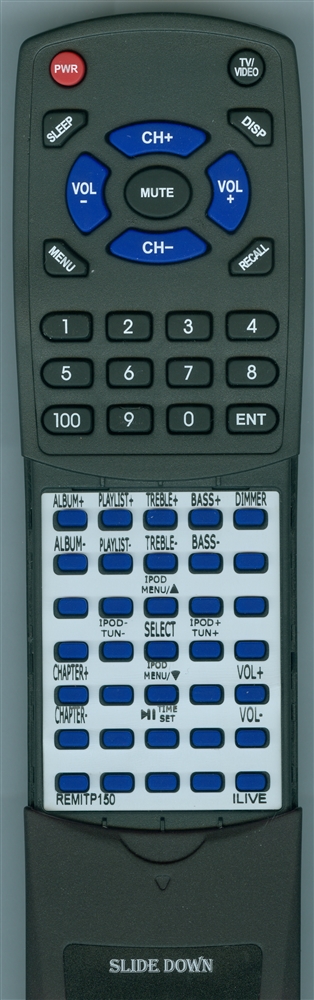 ILIVE REM-ITP150 ITP158B replacement Redi Remote