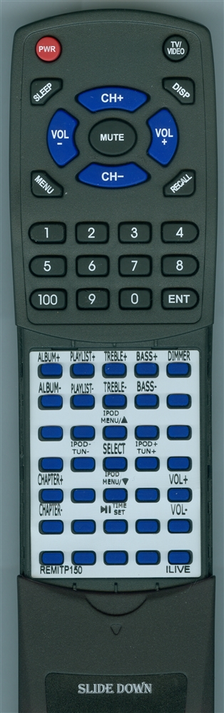 ILIVE REM-ITP150 ITP158B replacement Redi Remote