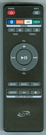 ILIVE REM-ITB474 Genuine OEM original Remote