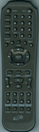 ILIVE REM-ITP582 Genuine  OEM original Remote