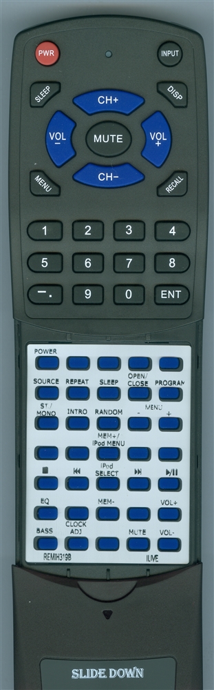 ILIVE REM-IH319B IH319B replacement Redi Remote