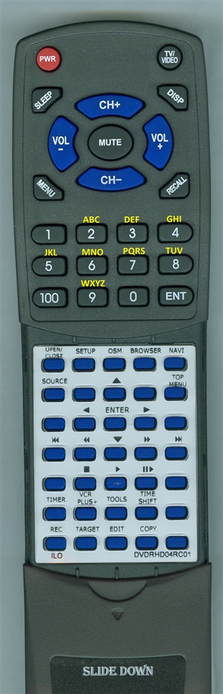 ILO DVDRHD04RC01 replacement Redi Remote