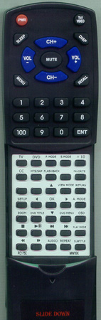 INITIAL RC175C RC175C replacement Redi Remote