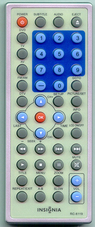 INSIGNIA 32-24255 RC6119 Genuine  OEM original Remote