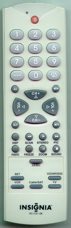 INSIGNIA 6010C00102 RCC010B Genuine  OEM original Remote