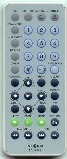 INSIGNIA ES06100 RC1700A Refurbished Genuine OEM Original Remote