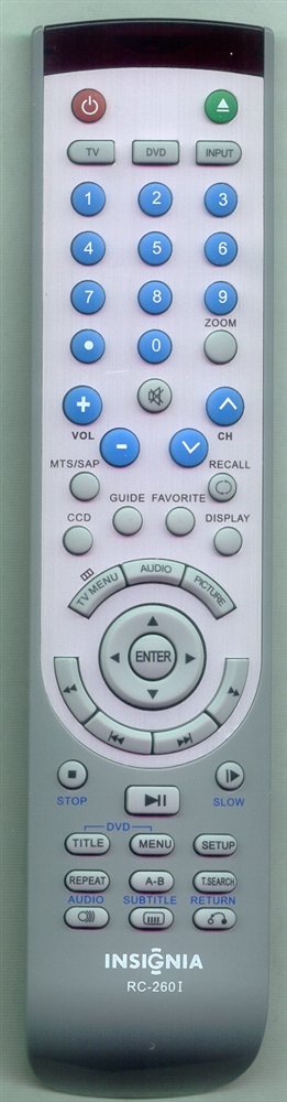 INSIGNIA ES06195 RC260I Refurbished Genuine OEM Original Remote