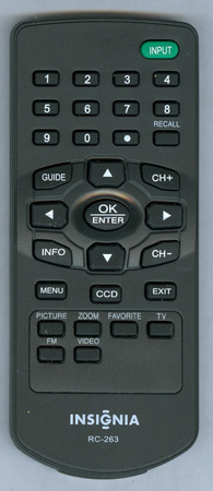 INSIGNIA ES06229A RC-263 Genuine OEM original Remote