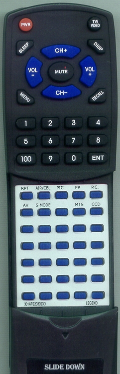 INSIGNIA 301-ATS2030-23A RCA230A replacement Redi Remote
