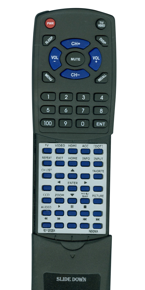 INSIGNIA 601120020A NSRC03A13 replacement Redi Remote