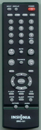 INSIGNIA 098TRABDANEBYA ZRC-101 Genuine  OEM original Remote