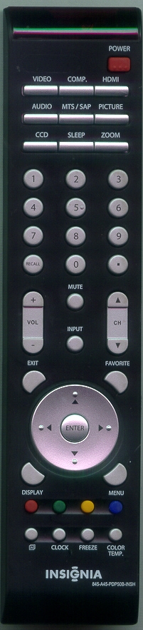 INSIGNIA 32-25480 845A45PDP50BINSH Refurbished Genuine OEM Remote