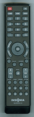 INSIGNIA 6011200101 NS-RC01A-12 Genuine OEM original Remote