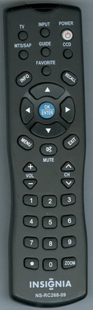 INSIGNIA ES06236 NS-RC268-09 Genuine OEM original Remote